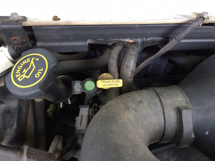 How to identify the Transmission fluid dipstick - what to look for when buying a used RV